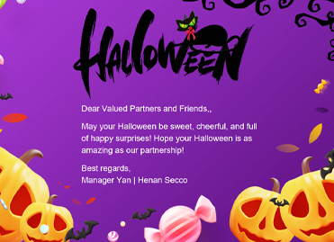 Henan Secco CEO Halloween अभिनन्दनं सन्देशः